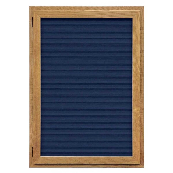 United Visual Products Outdoor Enclosed Combo Board, 72"x36", Black Frame/Black Porc & Cloud UVCB7236ODB-BLKPORC-CLOUD - main